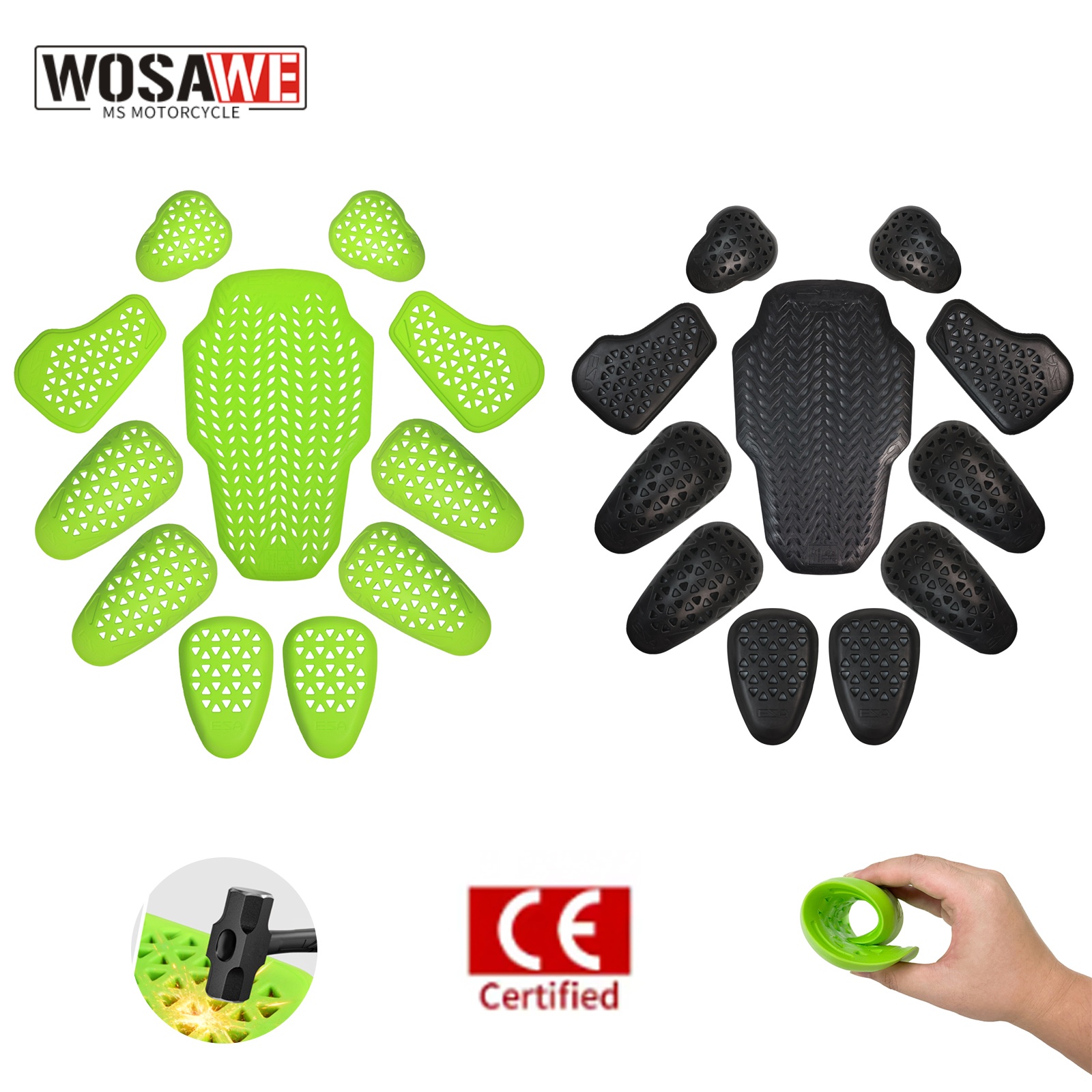 Motorcycle Gear Protection - واقيات دراجات نارية من WOSAWE، معدات