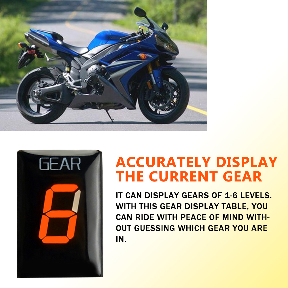 لياماها YZF-R1 YZFR1 YZF-R6 YZ - مراجعة Motorcycle Gear Indicator وسعره