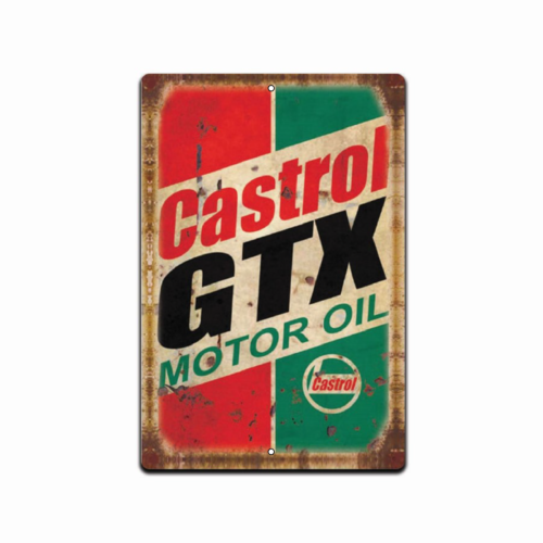Castrol GTX لافتة قديمة الطراز - مراجعة Castrol Oil Gtx وسعره
