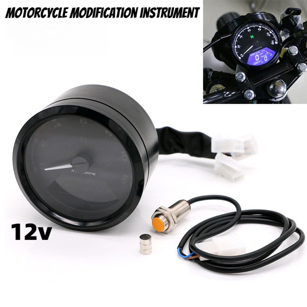 عداد سرعة رقمي عالمي للدراجات  - مراجعة Motorcycle Gear Indicator وسعره